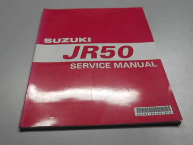 Manuale Di Servizio Suzuki Jr 50 Anno 2000 Lingua Inglese
