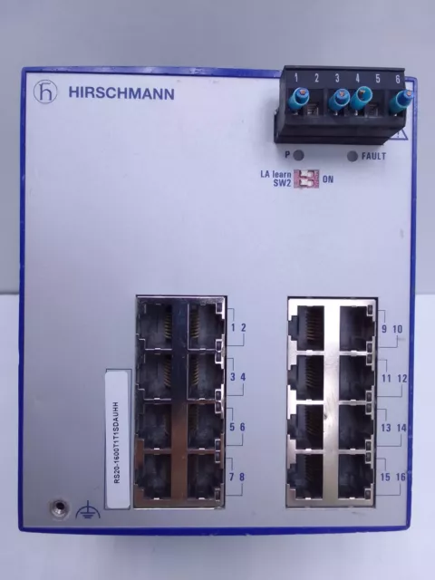 Hirschmann Rs20- 1600T1T1Sdauhh Ethernet Rail Switch 16 Port 9.6-60Vdc