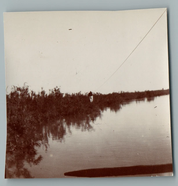 EGYPTE, FAYOUM Lac Karoum Vintage citrate print. Le gouvernorat du