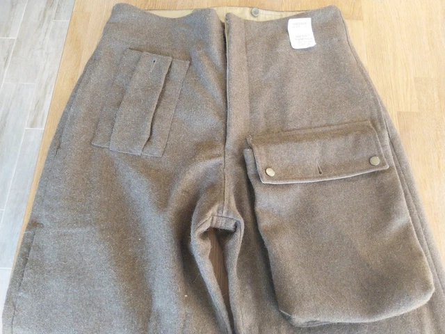 Pantalon Parachutiste British Airborne Warreplica - Taille 34 Pouces, Reconstitution Historique
