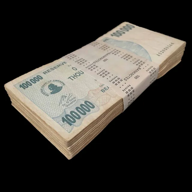 Zimbabwe 100 x 100.000 Dollars 2006 - P- 48 - Bundle 100 PCS – USED