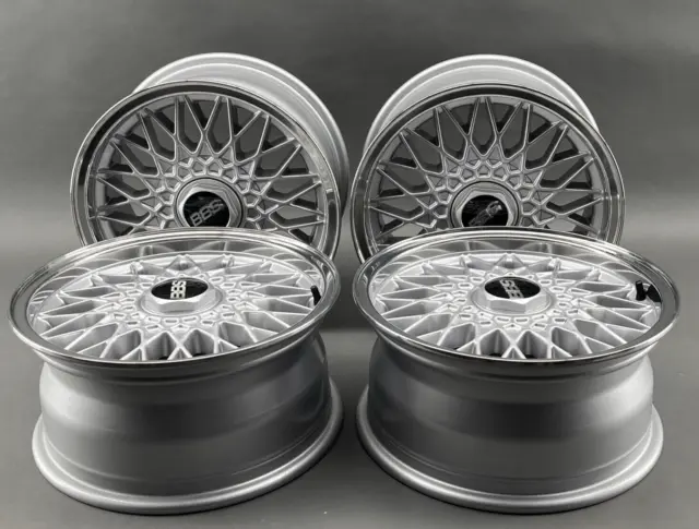 4Stk. Orig BMW Felgen wheels rims E12 E23 E24 E28 E32 7x15 BBS RZ326 Style 5