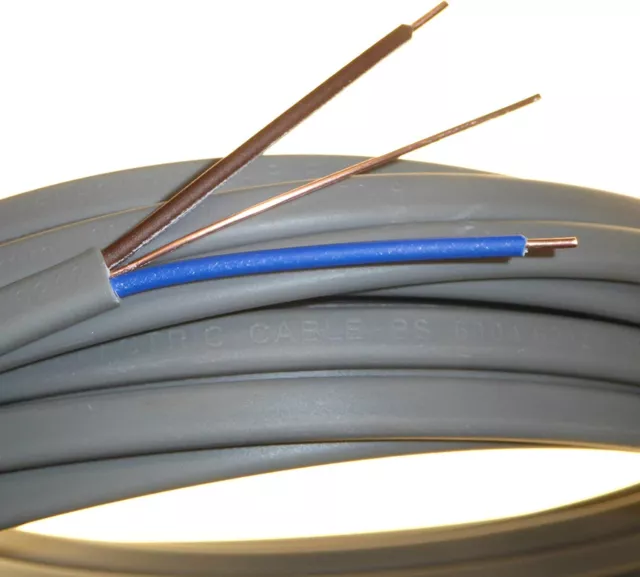 6242y Twin And Earth CABLE LIGHTING WIRE  GREY 1.5mm 2.5mm 4mm 6mm 10mm