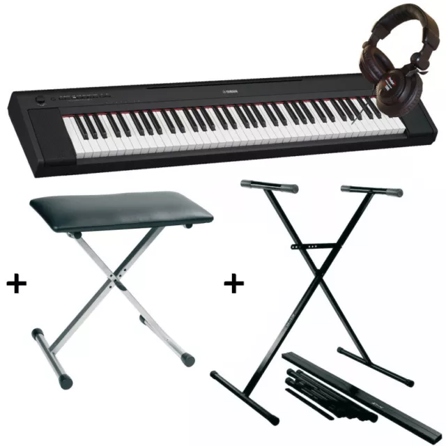 FunKey DP-88 II piano numérique brun set avec banquette de synthé, casque,  méthode d'apprentissage