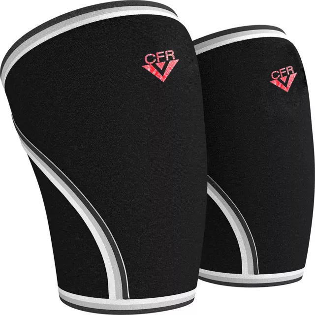 Heavy Duty 7mm Neoprene Knee Sleeves Support Weightlifting, Powerlifting Squats