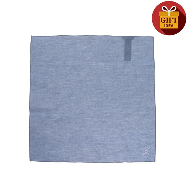 HACKETT Fazzoletto Tasca Quadrato Effetto Melange Logo Ricamato