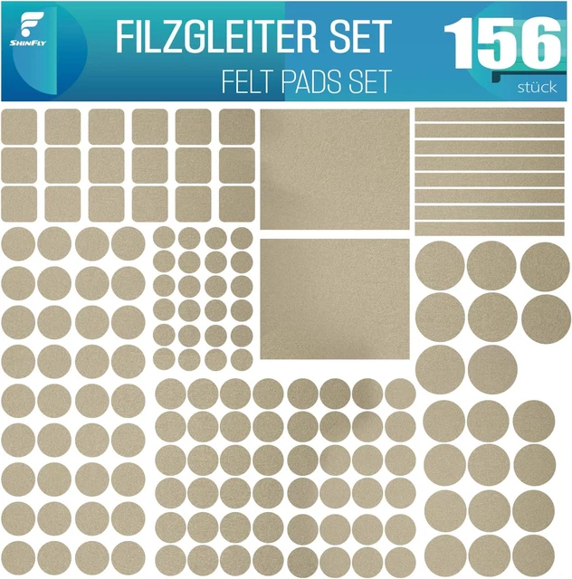 Set Di 60 Feltrini Adesivi Per Mobili - Antiscivolo, 3mm Spessore, Per Sedie E Tavoli - Foto 7