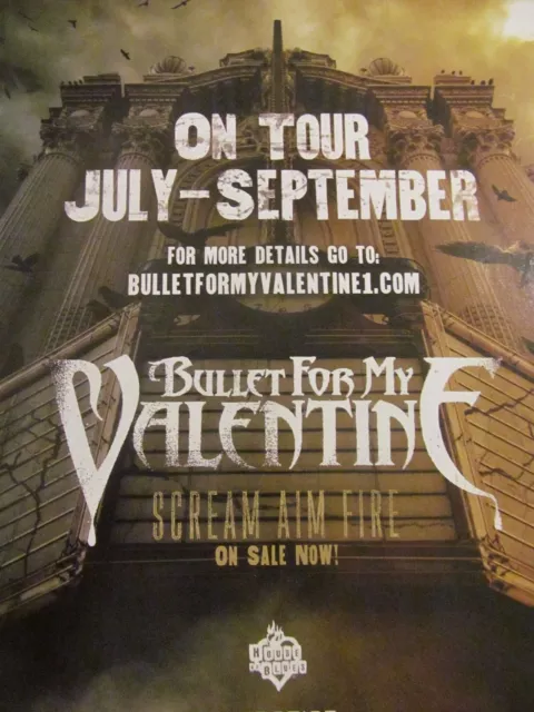 Bullet For My Valentine, Scream Aim Fire Tour, Full Page Promotional Ad