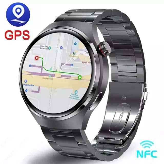 Montre Intelligente pour Homme avec GPS - Écran HD AMOLED, Suivi Cardiaque