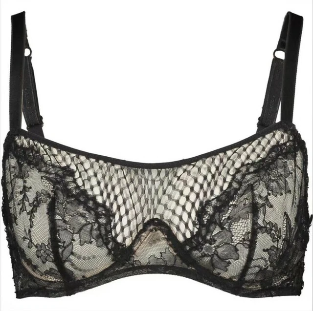 Soutien-gorge Chantal Thomass Malicieuse - Coques Mousse Soie - Taille FR90B - Framboise/noir - Neuf Avec étiquettes