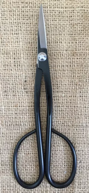 Ryuga Bonsai Tools 210mm Black Carbon Steel Long Handled Scissor