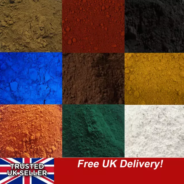 Cement Pigment Powder Colour Dye Concrete Mortar Render Grout Pointing DIY