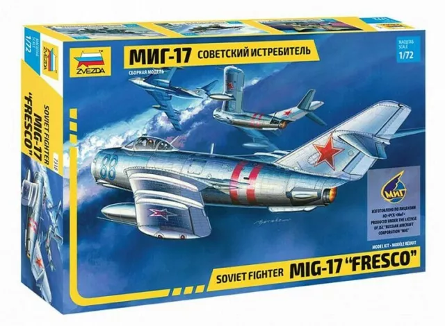Soviet Fighter MiG-17 Fresco 7318 Zvezda  1:72 New!