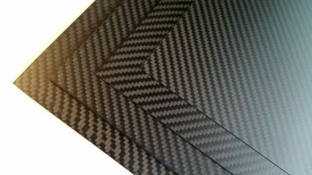 3K 100% Rigid Carbon Fibre Sheet 0.25, 0.5, 1.0, 1.5, 2.0, 2.5, 3.0, 4.0, 5.0mm