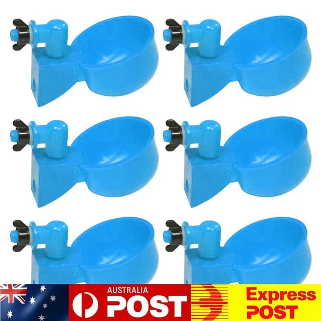 6pcs Poultry Automatic Drinking Bowl Hanging Chicken Duck Water Dispensers