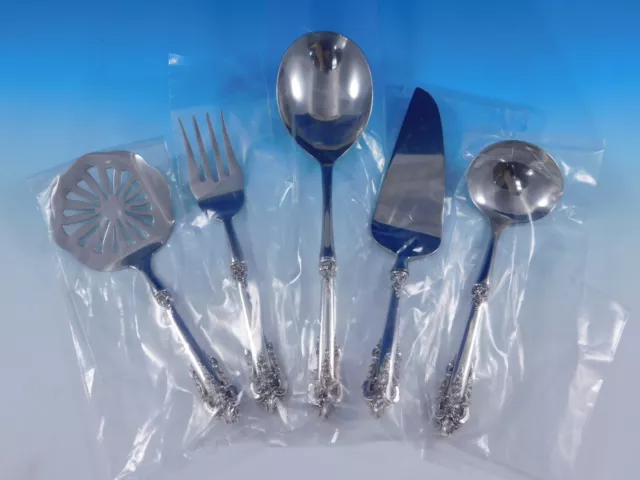 Grande Baroque by Wallace Sterling Silver Thanksgiving Serving Set 5pc Custom