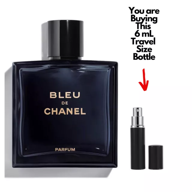 BLEU DE CHANEL PARFUM 6mL Travel Size Spray Bottle Men Perfume Sample  $15.95 - PicClick
