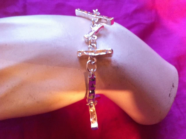 Bracelet BICHE De BERE En Tin-silver Argenté - Pièce Signée Collector, Occasion