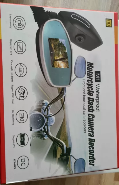 Camara Grabación Espejo Retrovisor Para Moto