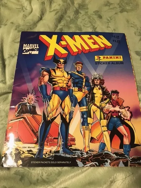 Vintage Panini Marvel Comics X-Men sticker album 1994