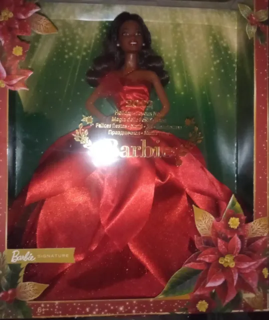 NEW Mattel Barbie Signature 2022 Holiday Fashion Doll Collector HBY08 Black