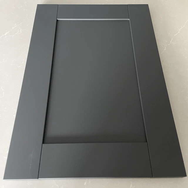 Puerta de repuesto de cocina, cajones, unidades de color gris polvo pintado agitador gris polvo
