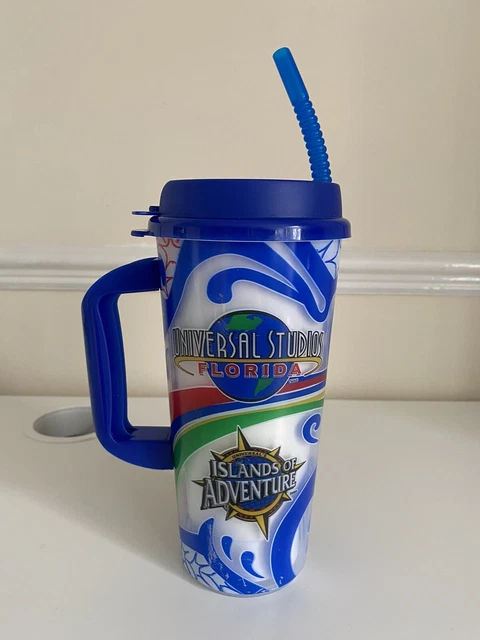 Universal Studios Islands of Adventure Souvenir Drinks Cup with Straw  2014