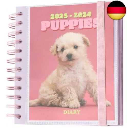 Grupo Erik Schulplaner 2023 2024 Hunde Puppies - Kalender 2024 Buchkalender