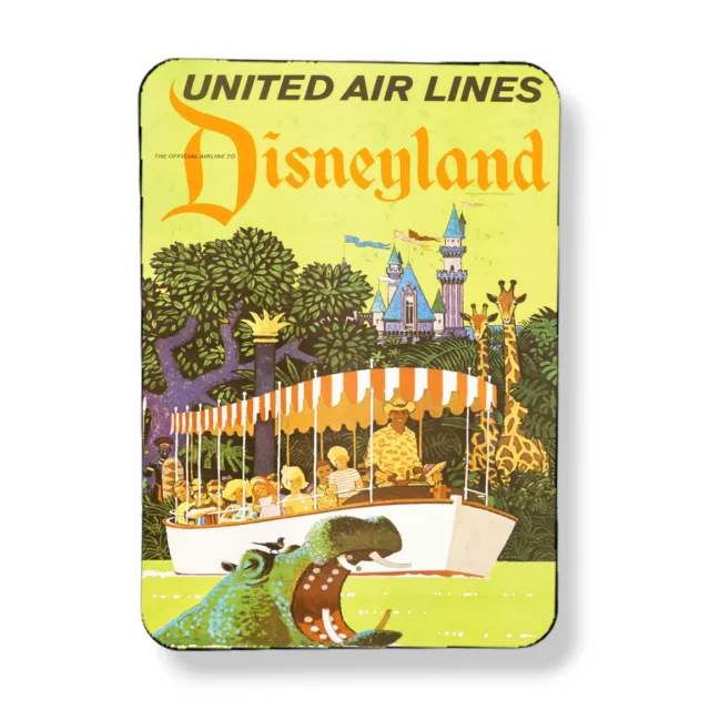Disneyland Magnet Vintage 1956 Airline Travel Poster Art Print Sublimated 3"x4"