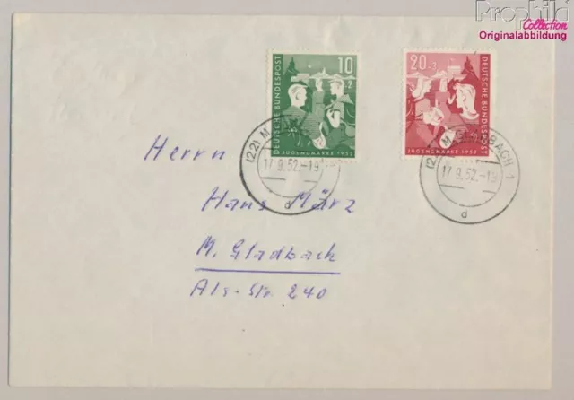 FRD (FR.Germany) 153-154 (complete issue) FDC 1952 Second federal yout (10257230