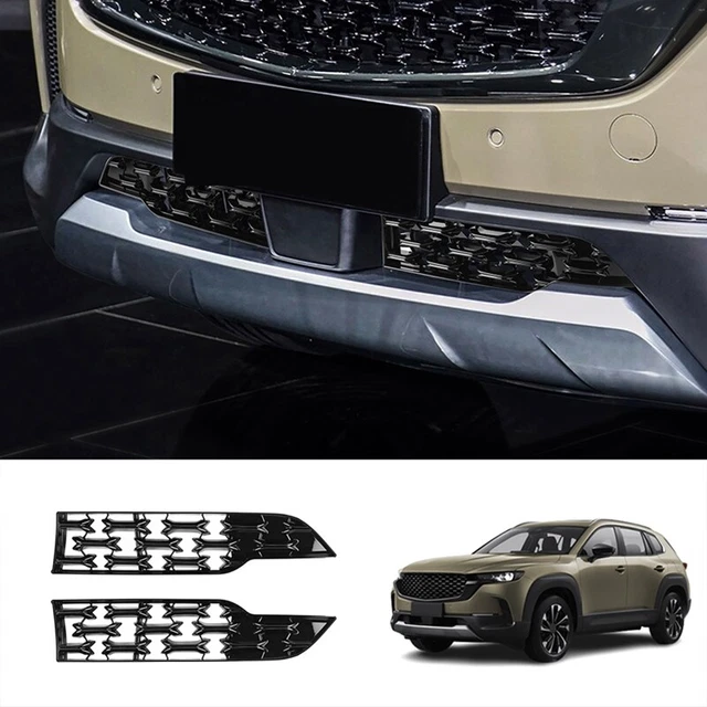 Grilles De Calandre Avant Pour Porsche Cayenne Base & S 2003-2006 - Paire Noire ABS - Référence OEM 95550568100/68200 - 3