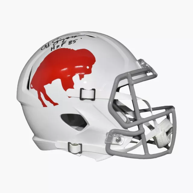 OJ Simpson Signed HOF 85 Buffalo Bills Full-Size Replica Football Helmet (JSA)