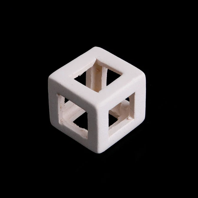 Aquarium Decorations Fish for Mini Ceramic Cubic Cave Ornaments Shrimp Hide