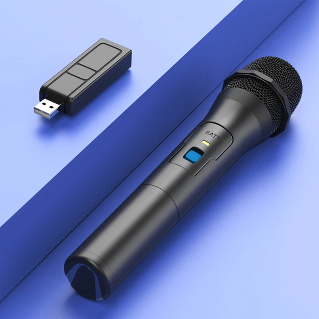 PROFESSIONAL VHF WIRELESS Microphone Handheld Mic System Karaoke USB 3.