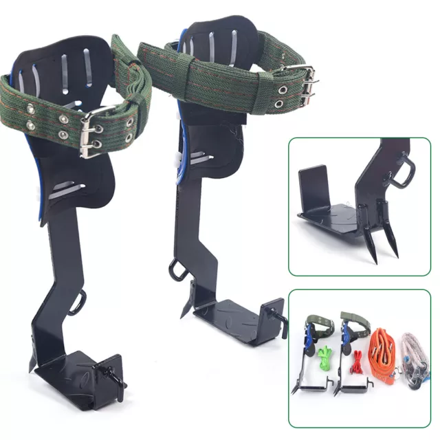 Tree Climbing Spike Pole Climbing Adjusted Climber Lanyard w/Safety Belt Strap