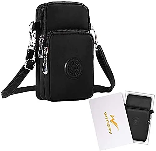 Witery Waterproof Nylon Cute Crossbody Cell Phone Purse Smartphone Wallet Bag Fo