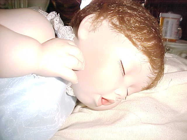 Ashton Drake Good as Gold Porcelain Doll  16" 76415 by  Titus Tomescu w/gold bag 5