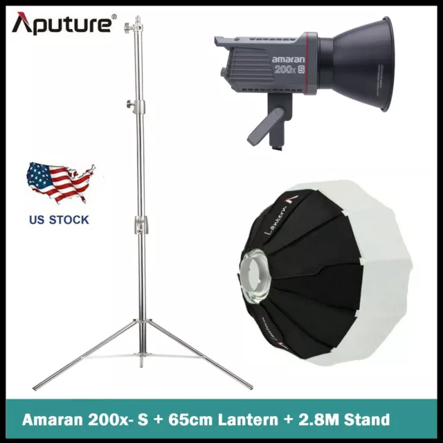 Aputure Amaran 200X S 200W Bi-Color LED Video Light 65cm Lantern Softbox + Stand