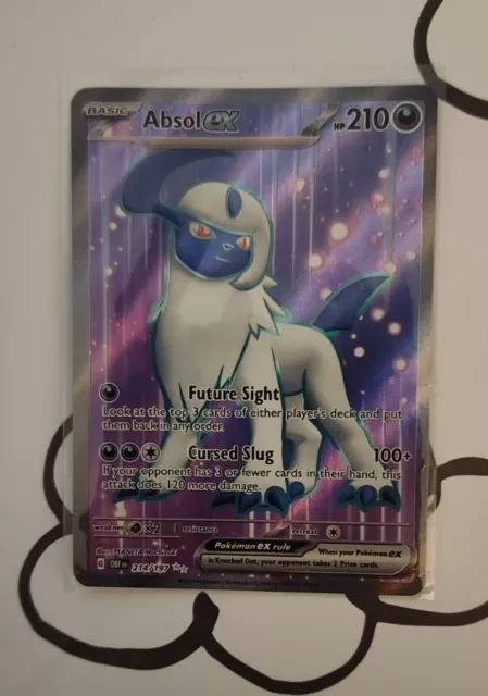 Pokemon Card Absol EX 214/197 Full Art Ultra Rare SV Obsidian Flames