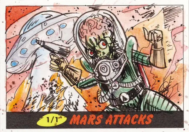 2021 Topps Mars Attacks Uprising Sketch Card Stone