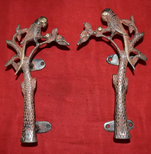 Bird Shape Decorative Door Handle Parrot Design Handmade Brass Gate Puller VR639
