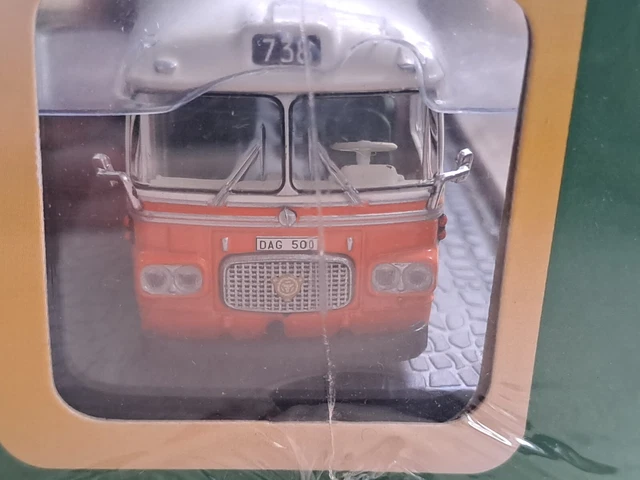 Scania Vabis D11 Bus Modellauto, Orange, 1:72 – Sammlerstück Von Atlas