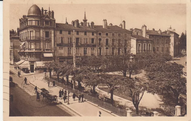 Carte postale ancienne AIN BOURG-EN-BRESSE 25 square Lalande écrite