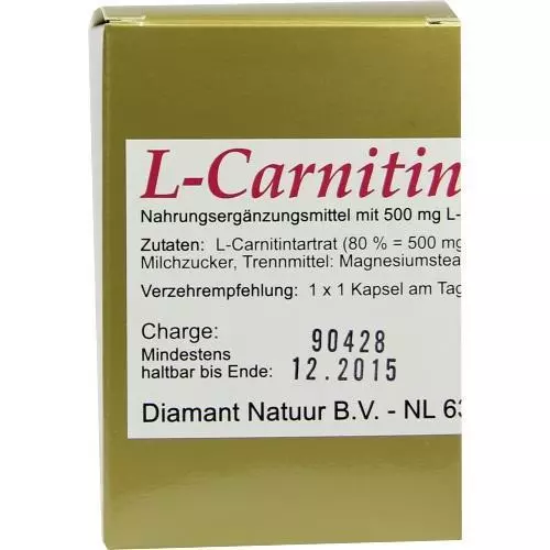 L CARNITIN 1 X 1 PRO TAG 45St Kapseln PZN:7450522