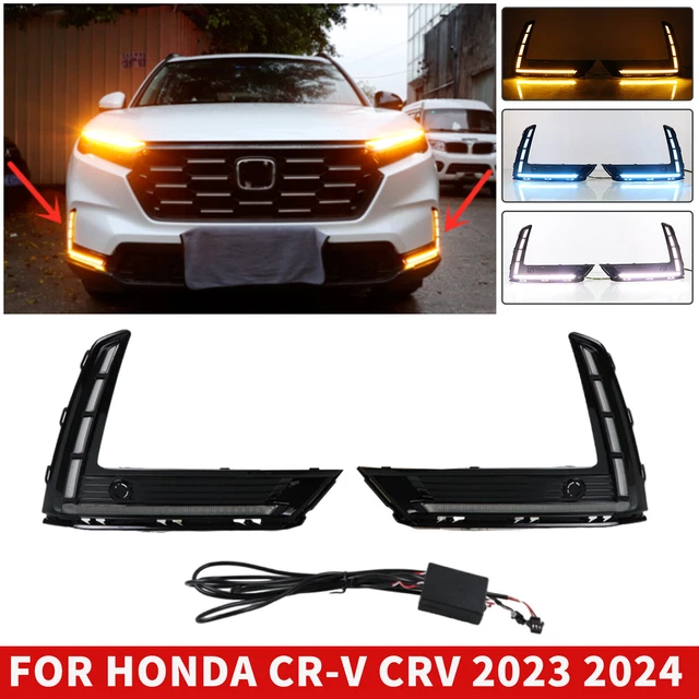 PAIR FOR HONDA CRV CRV 2025 2025 DRL LED Daytime Running Light Fog