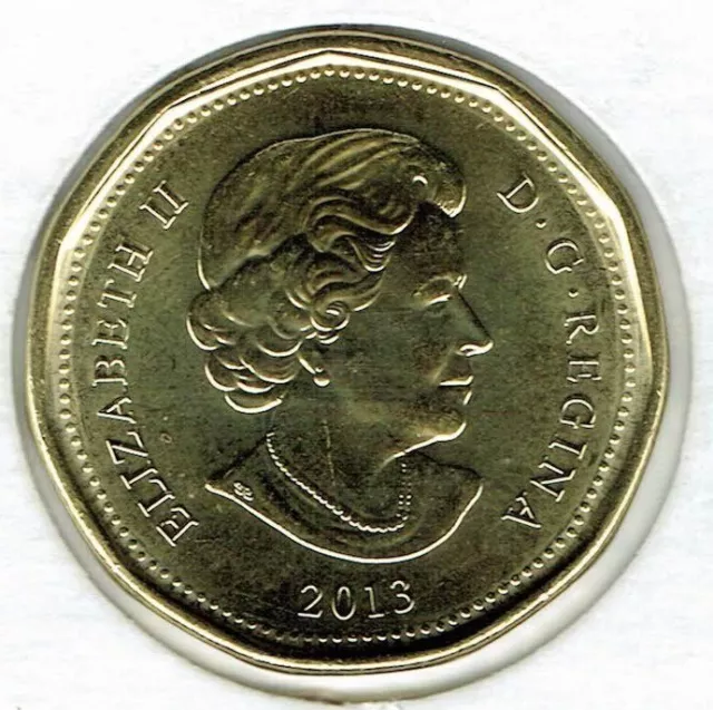 2013 Canadian  Brilliant Uncirculated Business Strike Loonie $1 Coin!