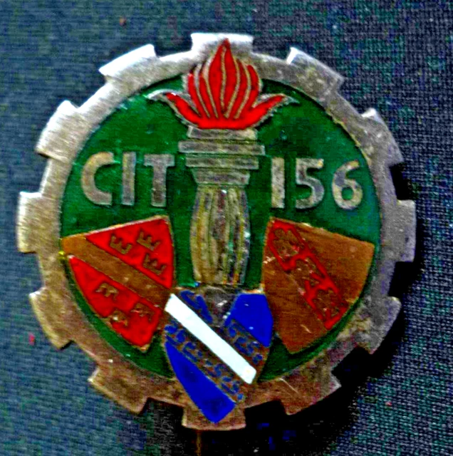 Insigne émail CIT 153 Bretagne Centre Instruction du Train ORIGINAL