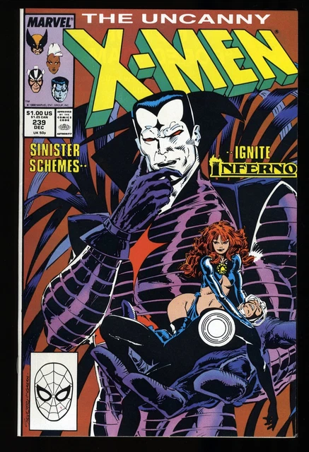 Uncanny X-Men #239 NM- 9.2 1st Mr. Mister Sinister Cover Appearance! Marvel 1988
