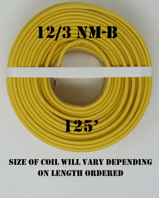 12/3 NM-B x 125' Southwire "Romex®" Electrical Cable