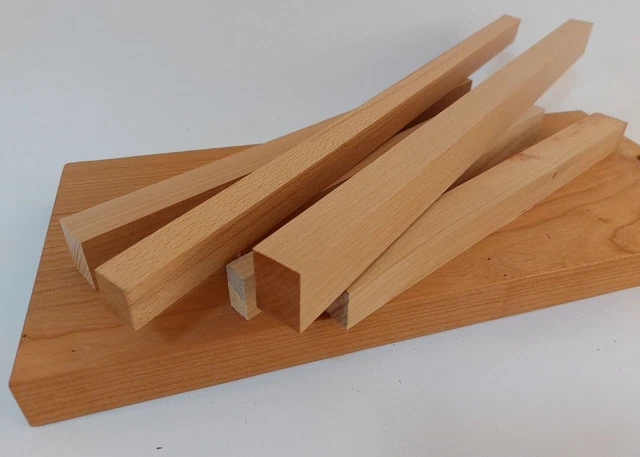 Holzzuschnitt Massivholz Buche Kernbuche Leiste DIY Rahmen Bastelholz Kantholz